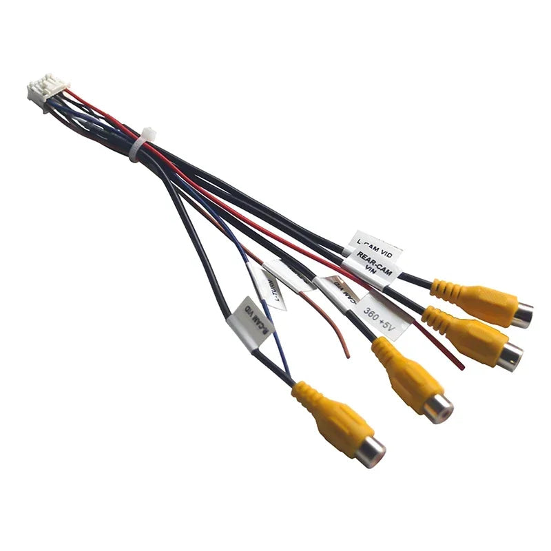 1 Piece DIY Accessories For Android Head Unit With Built-in 360 Panoramic Camera System 12Pin Cable Adapter Zpaxo