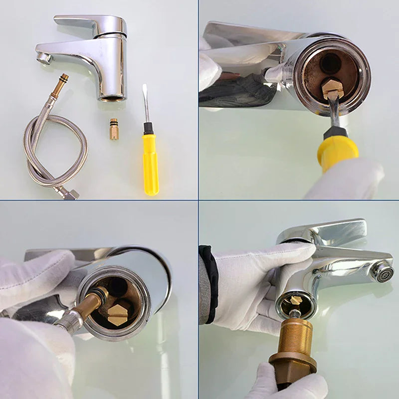 1 Faucet Inlet Plug M10 Cold Water Kitchen Fixture Flexible Pipe End Zpaxo