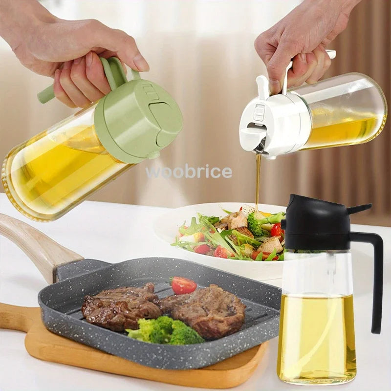 500ml Glass oil spray kitchen Spray Oil Sprayer Bottle Spray Oil Dispenser Oils Jar Cruet BBQ Baking Roasting Picnic Tool Zpaxo