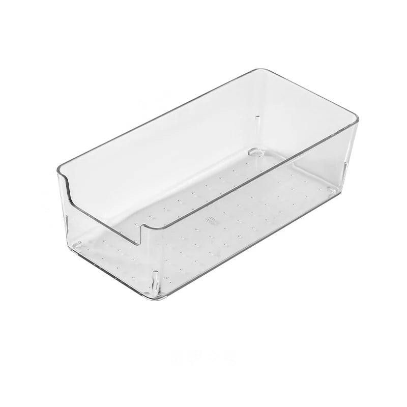 Acrylic Storage Box Desktop Cosmetics Transparent Plastic Box Dormitory Household Facial Mask Skin Box Refrigerator Storage Box Zpaxo Style 2
