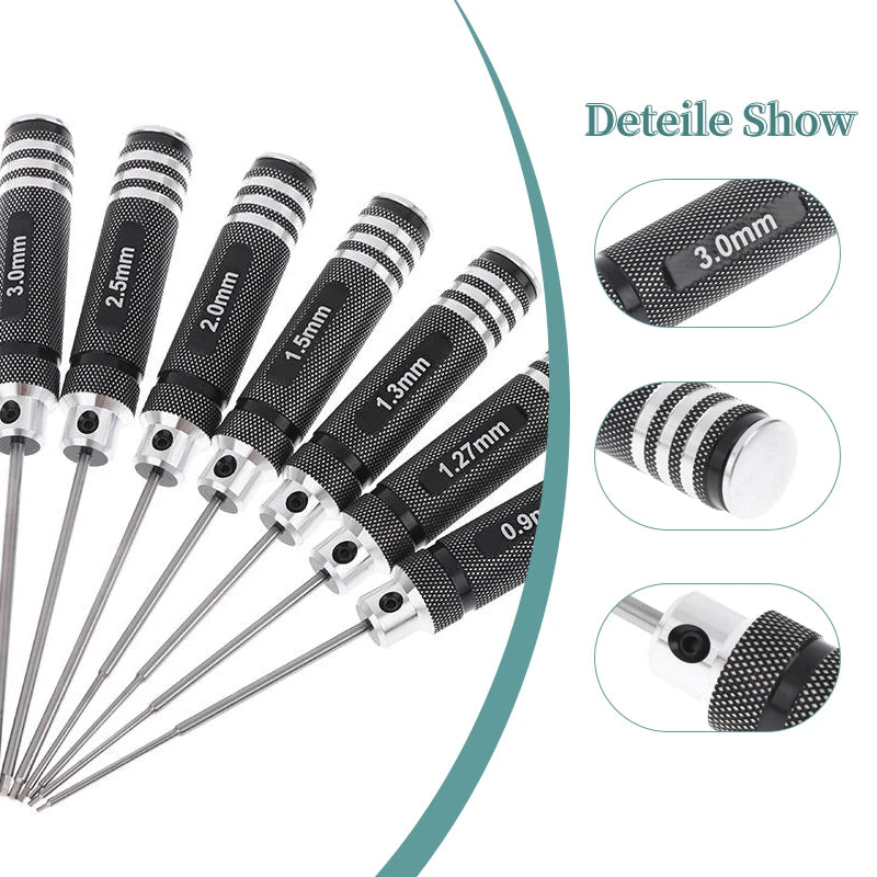 Model Airplane Hexagonal Screwdriver Wrench 1 27 3 5 Maintenance Tool Zpaxo