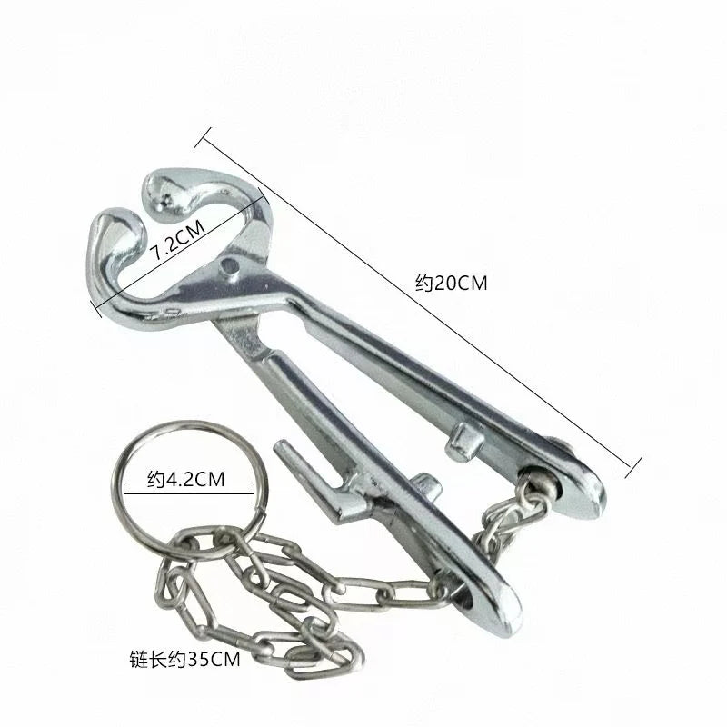Cattle Nose Plier Chain Stainless Steel Cow Traction Clamp Fixed