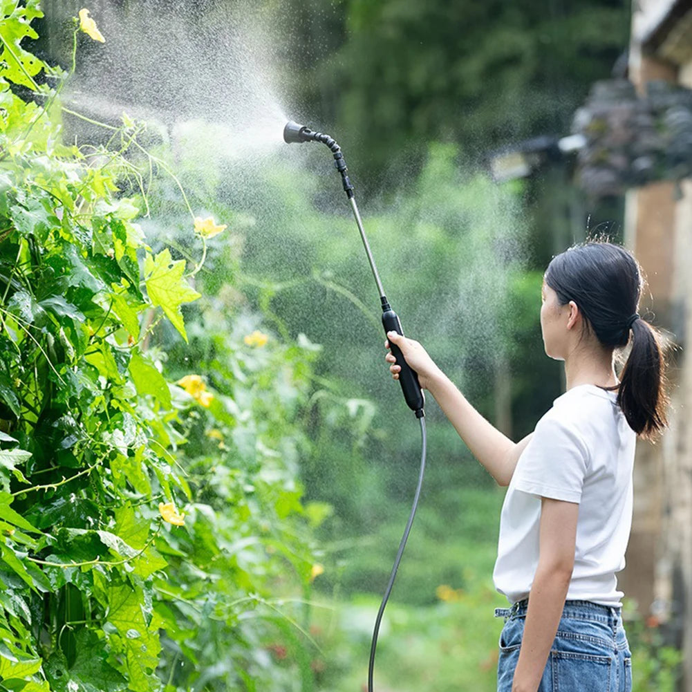Electric Sprayer USB Rechargeable Lawn Water 2 4 Mist Nozzles