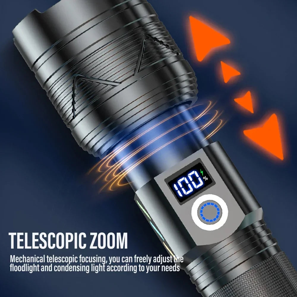 ESMARTER 1500 Lumen LED Zoomable Flashlight & Power Bank