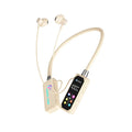 KEBIDUMEI Bluetooth 5 4 Earphones Neckband Headphones Screen Wireless