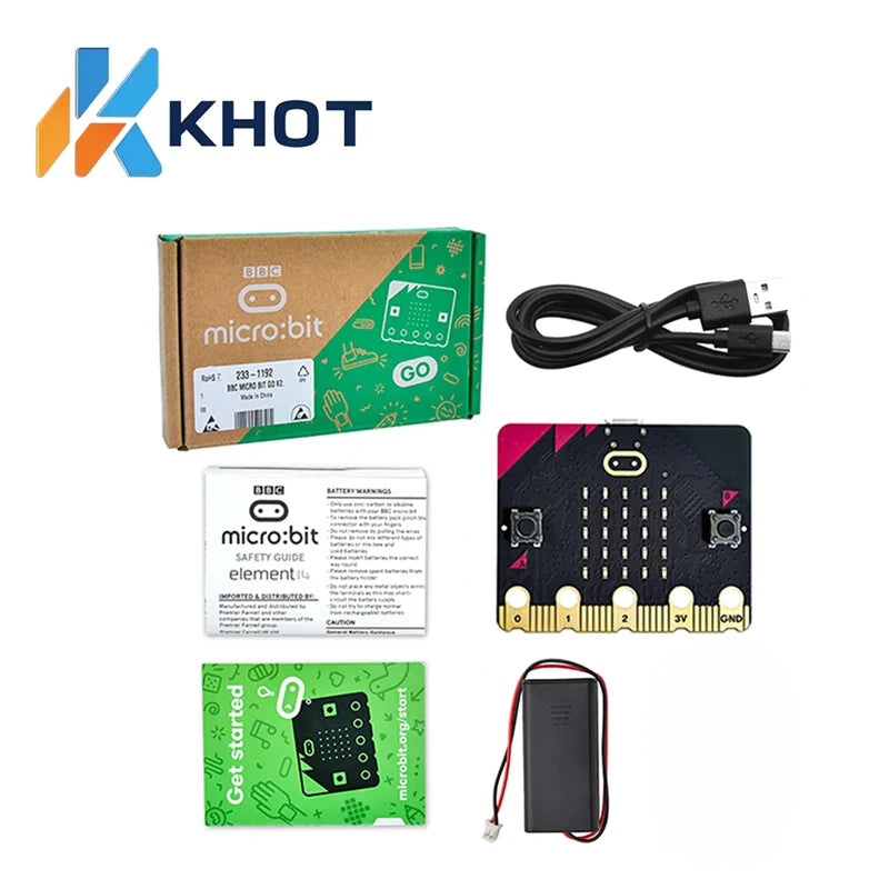Micro Bit V2 Educational Creative Tool Micro Bit Go Version BBC Microbit for Kids DIY Development Board BBC Microbit V2.2 Board Zpaxo Original set