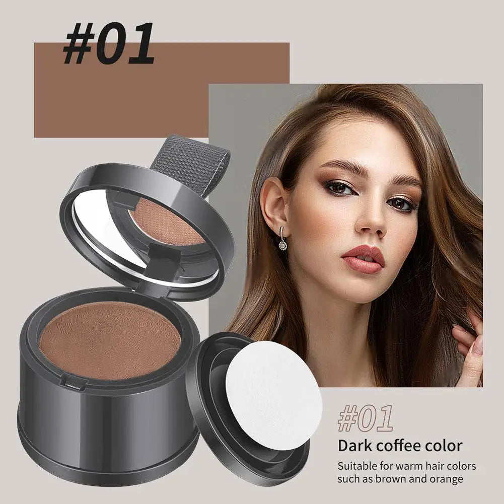 1pc Hair Line Powder Black Brown Root Cover Up Natural Instant Waterproof Hairline Shadow Powder Hair Concealer Coverage Powder Zpaxo Dark brown
