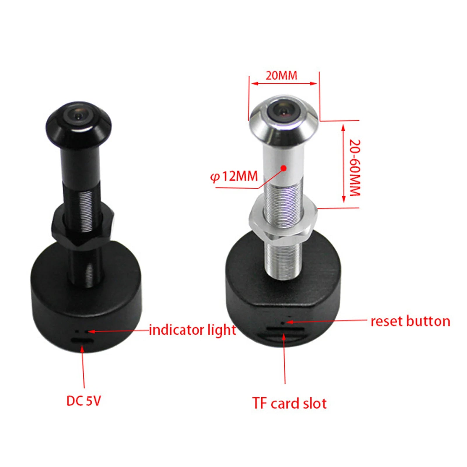 Wifi Peephole Camera 1080P HD Mobile Detection 150 Wide Angle Lens