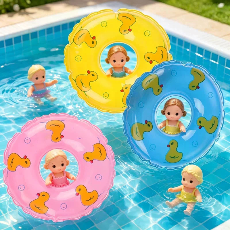 Doll Swimming Lifering Accessories Dollhouse Beach Bathing Toy Random Zpaxo