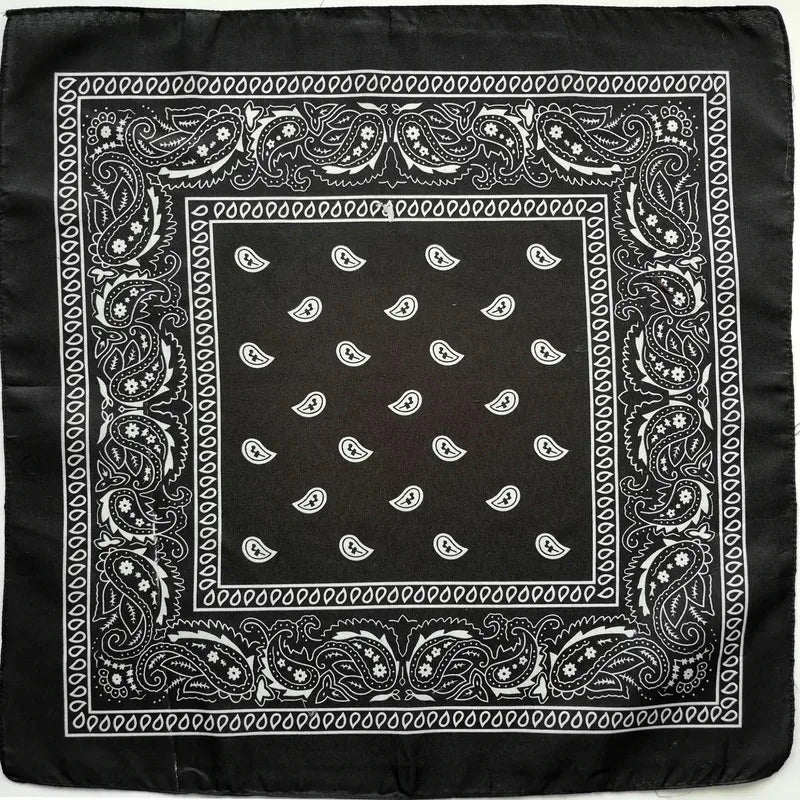 Paisley Bandana Square Scarf – Hip Hop Headband Men & Women