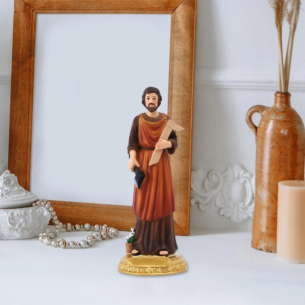 St. Joseph Statue – Catholic Resin Figurine | Religious Decor Religious Figurine Zpaxo