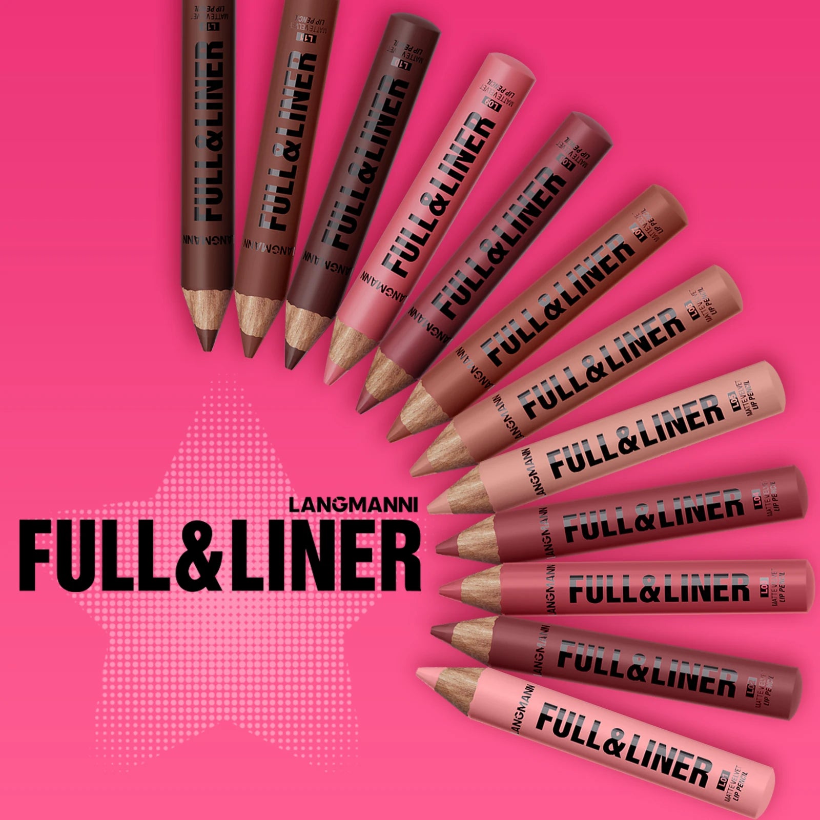 Matte Lip Liner, Lipstick, Wooden Pen Can Be Cut, Lip Liner Lasts for A Long Time,Does Not Stick To The Cup,Does Not Fade Zpaxo