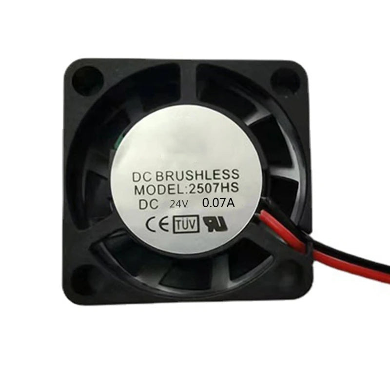 Durable Mini Fan DC5V 12V 24V Hydraulic Bearing Brushless 2507 Heat Zpaxo 24V