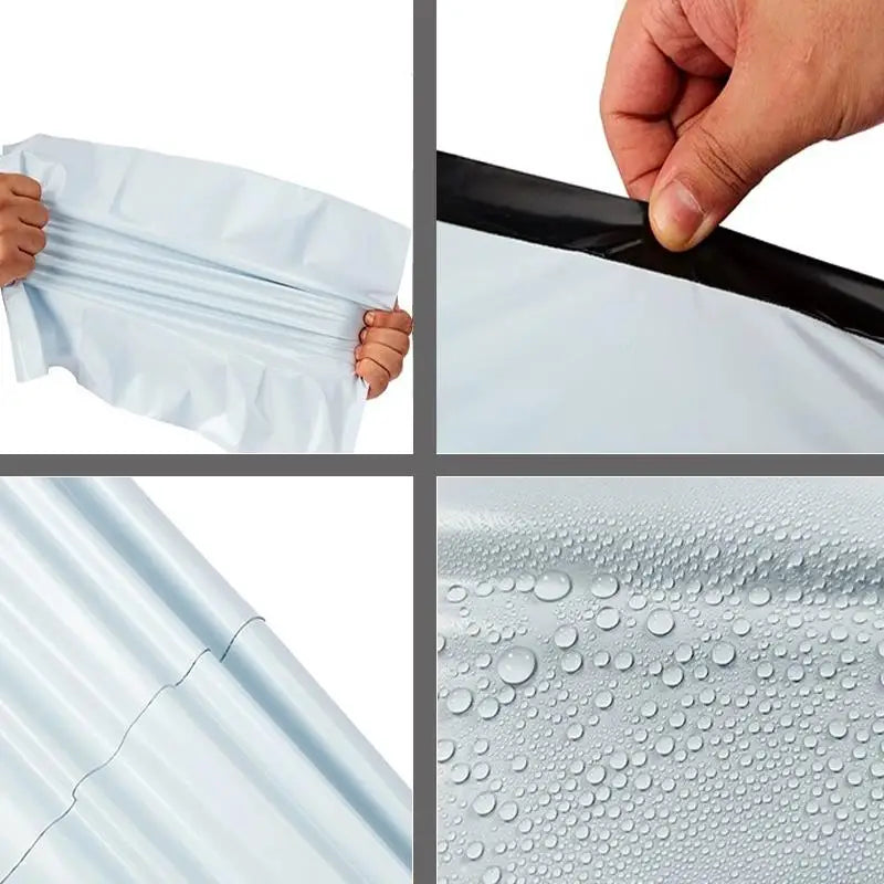 White Self Adhesive Seal Courier Bags Express Mail Envelope Storage Zpaxo