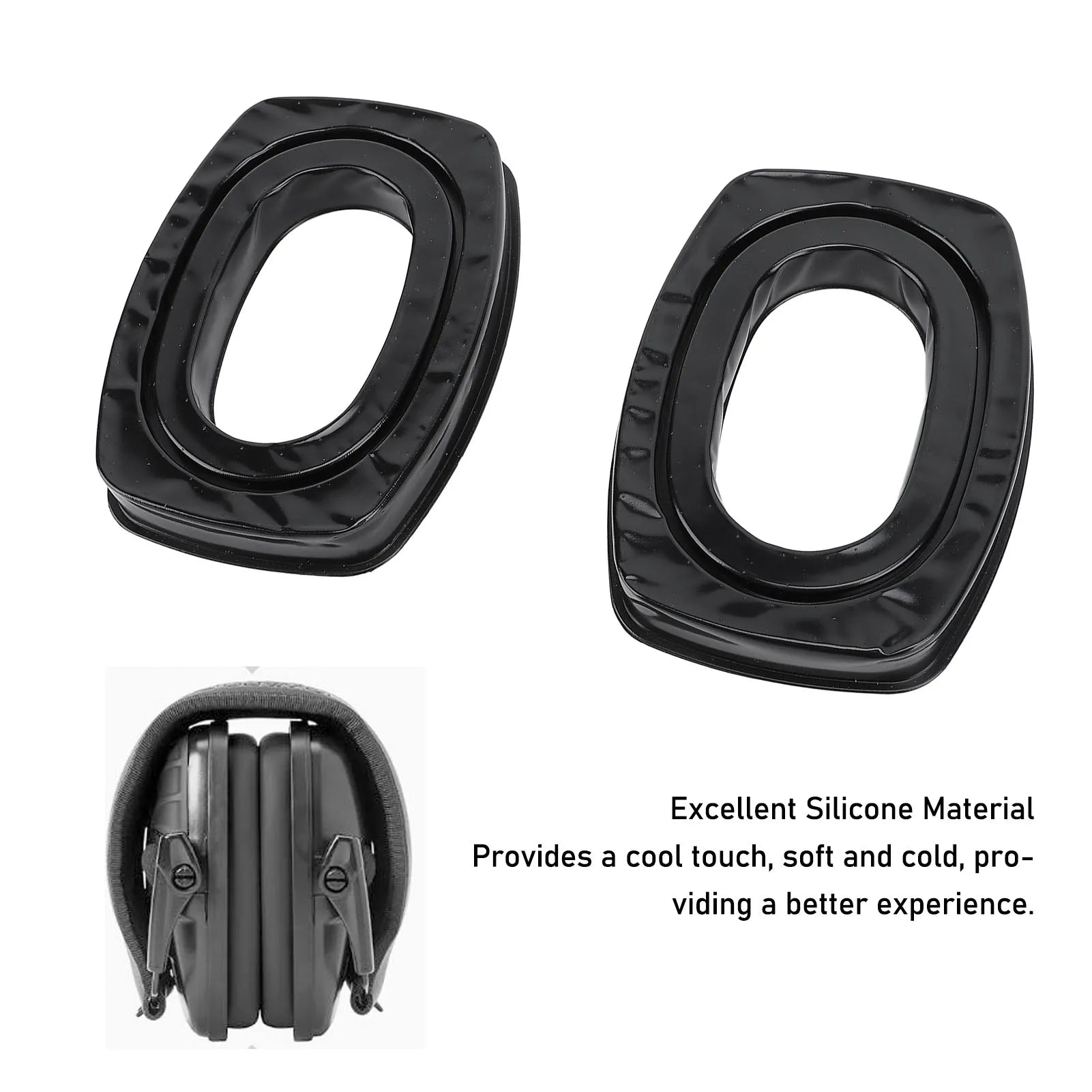 Ear Pad Replacement Cushions Silicone Grooves Design Headset Howard