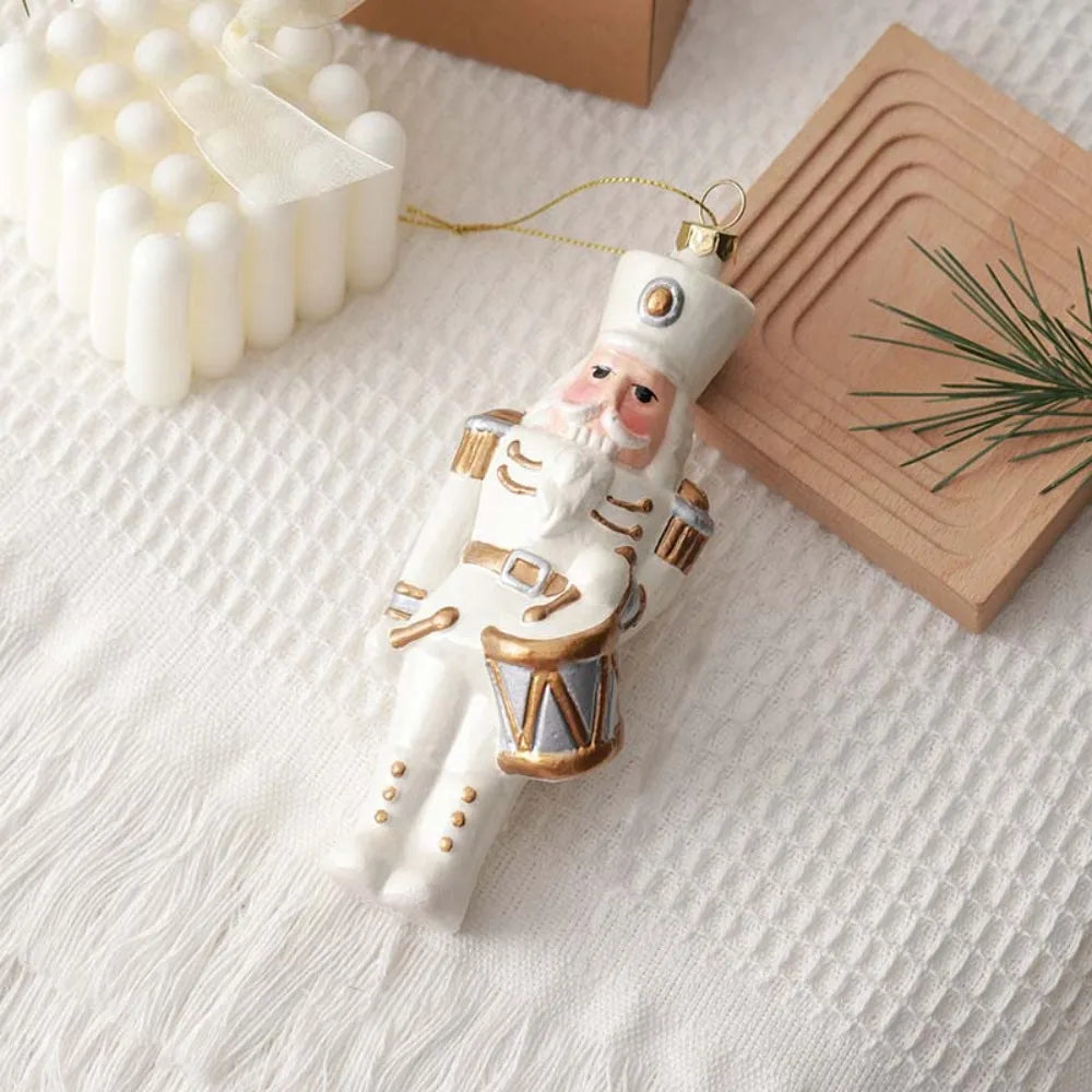 PVC Christmas Hanging Ornament House Snowflake Xmas Pendant Donut Handmade Christmas Tree Decoration Doorway Zpaxo Style 1