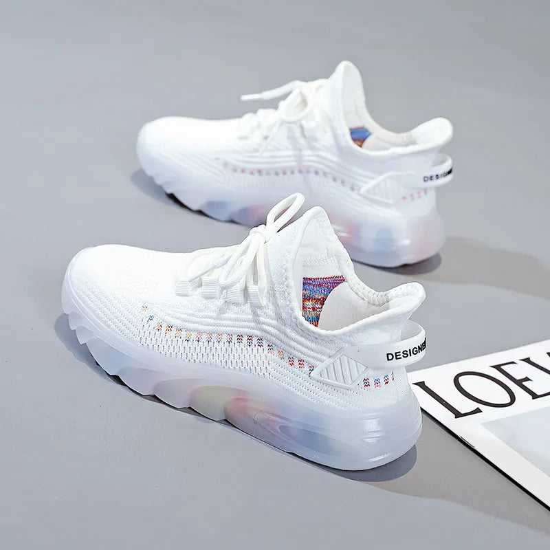 Women's Fashion Platform Sport Shoes Female Autumn Breathable Outdoor Zpaxo