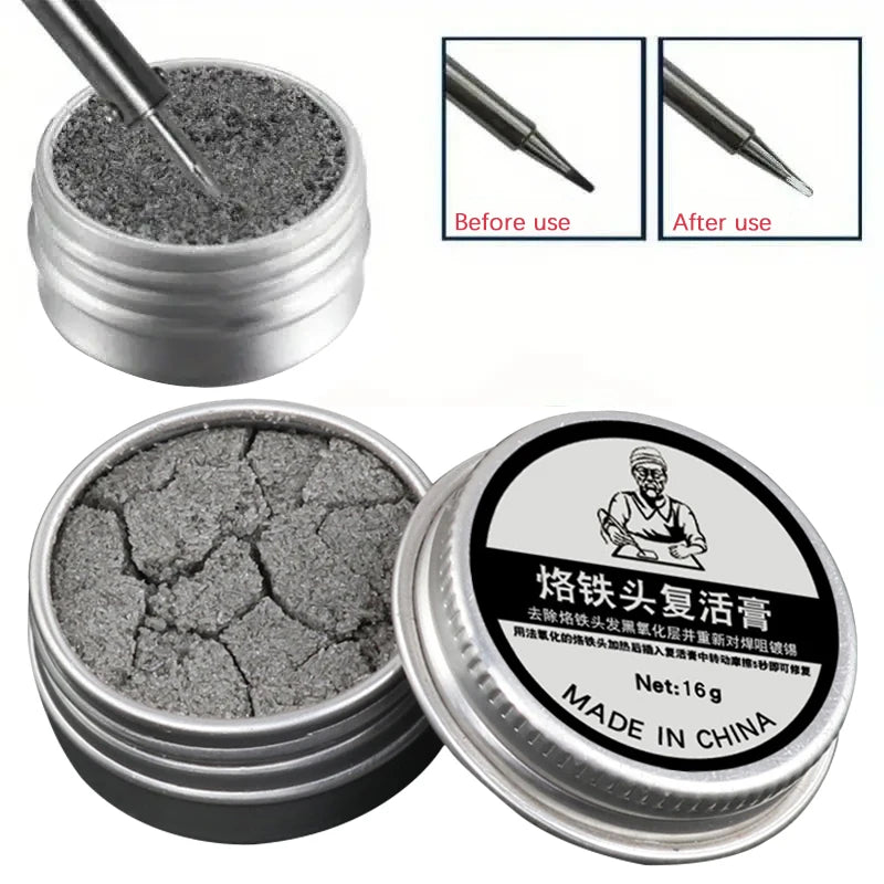 6- Soldering Iron Tip Cleaning Paste Tinner Activator Cleaner Remover