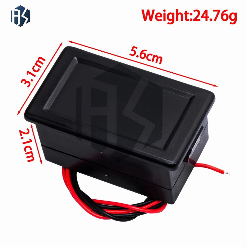 12V-60V Waterproof Battery Capacity Meter Blue LED Vehicle Level Zpaxo