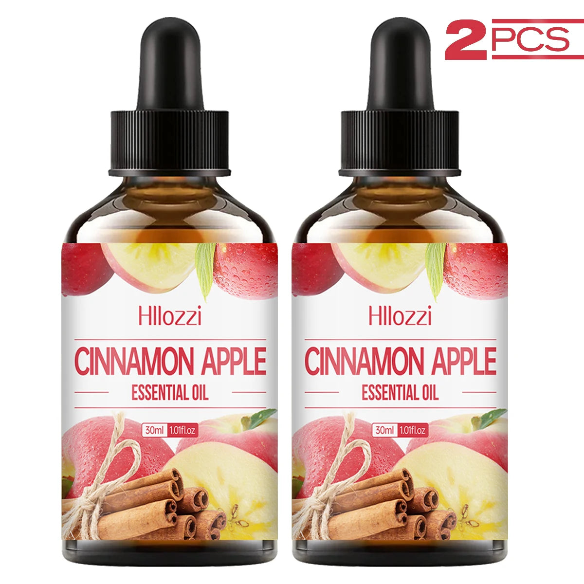 Cinnamon Apple Essential Oil Pure Plant Multi-purpose Aromatherapy Zpaxo CINNAMON APPLE 2PCS 30ml Cinnamon