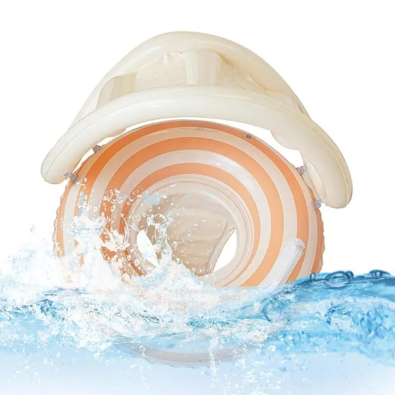 Baby Float Inflatable Toddler Swim Aid Lollipop UV Protection Shelter Zpaxo