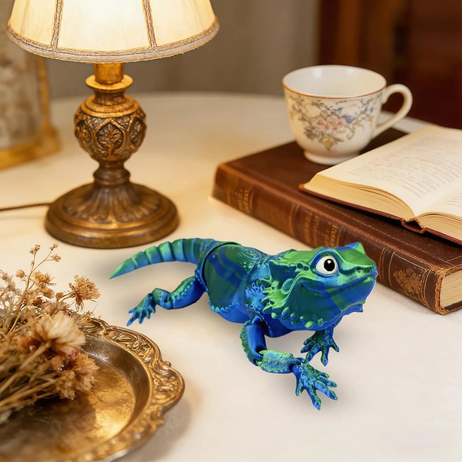 3D Printed Bearded Dragon Animals Flexible Articulated Stuff Home