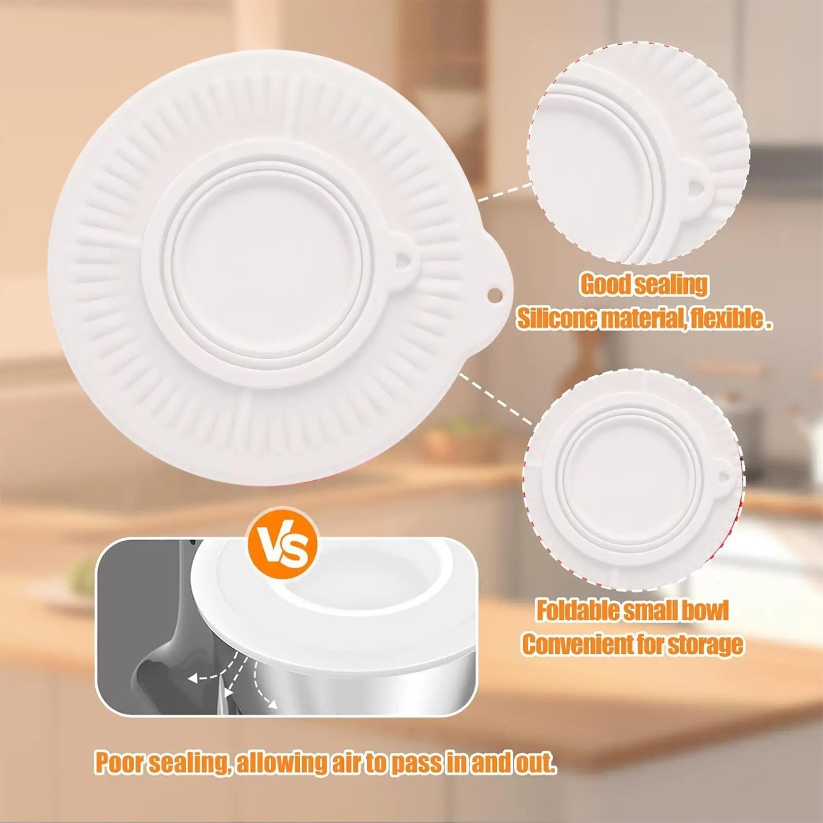 Silicone Mixer Bowl Cover 4 5-5 Quart Universal Splash Guard Lid