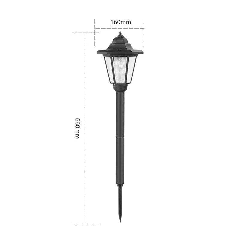Solar LED Lights Outdoor Garden Landscape Lawn Lamp Walkway Driveway Zpaxo Medium-Lawn Lamp White Light China Mainland