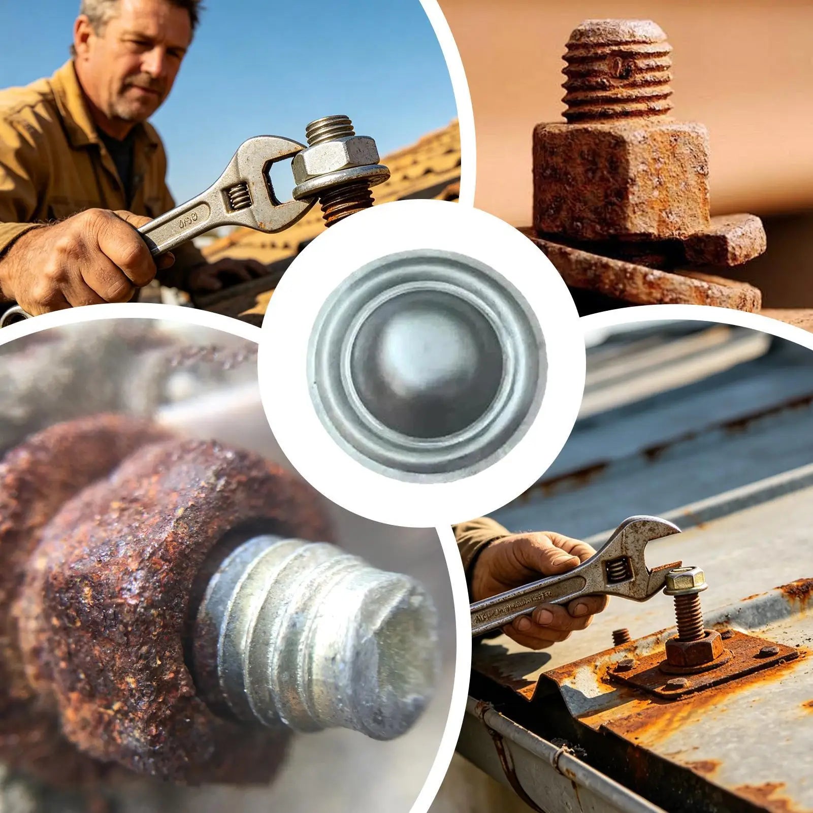 Roofing Screw Caps 20 Easy Install Weather Protection Metal Roof