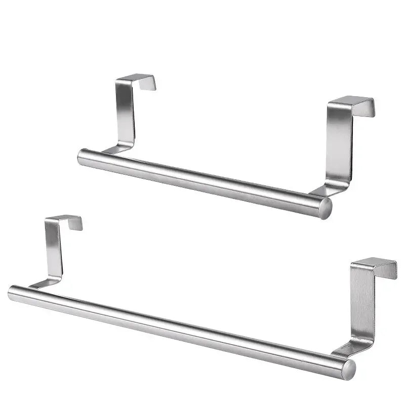 Towel Rack Over Door Bar Hanging Holder Stainless Steel Bathroom
