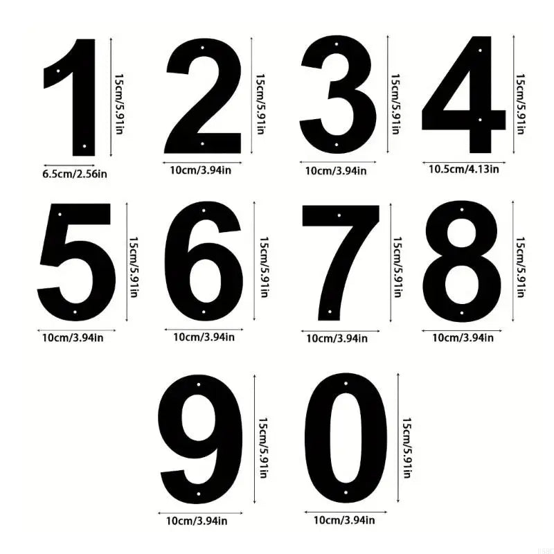 Floating Address Houses Number,Metal Modern Houses Number with Set for Door Garden Mailbox Decors Visibility Signage Zpaxo