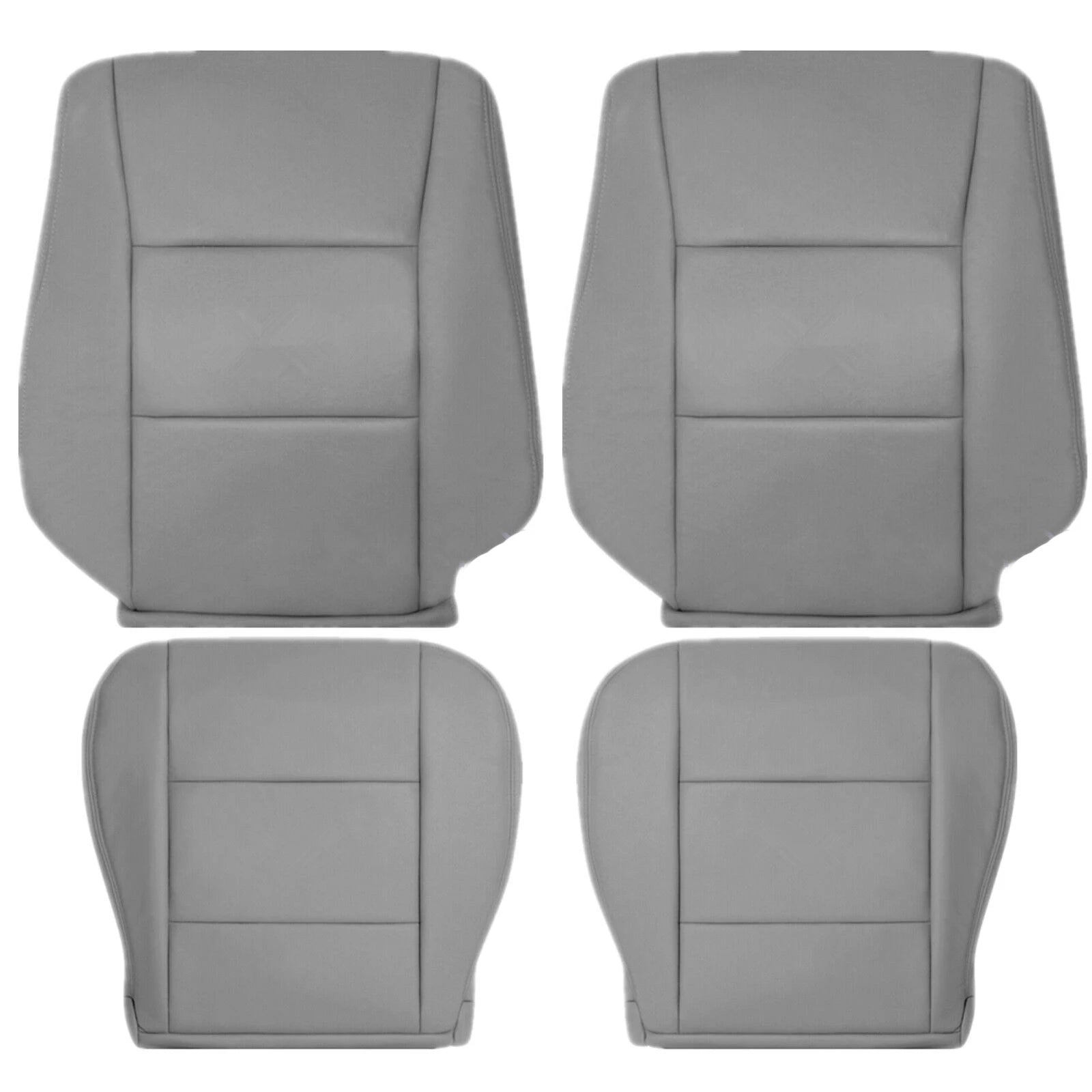 Car Front Driver Passenger Side Leather Seat Cover Replacement Parts