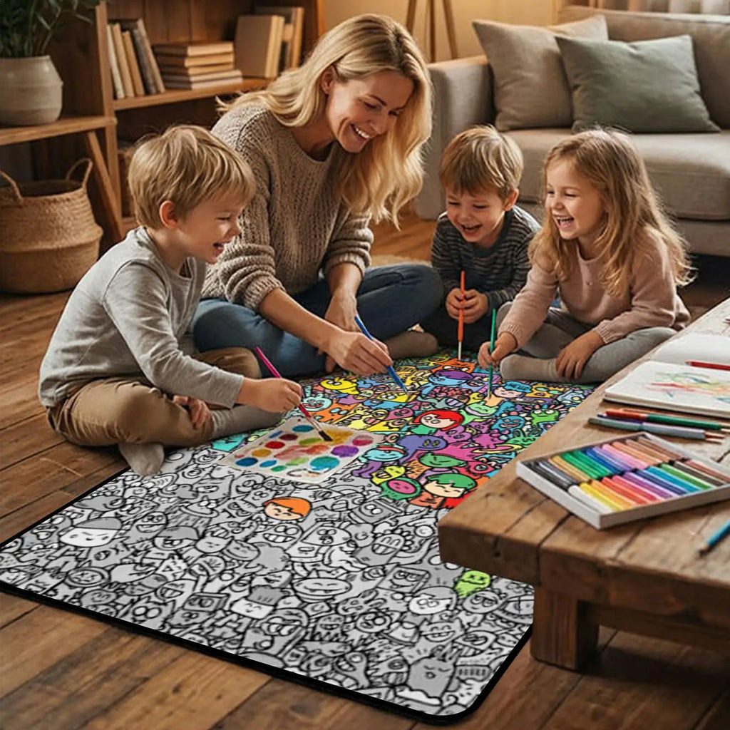 Coloring Blanket DIY Washable Sofa Throws Art Craft Kids Families