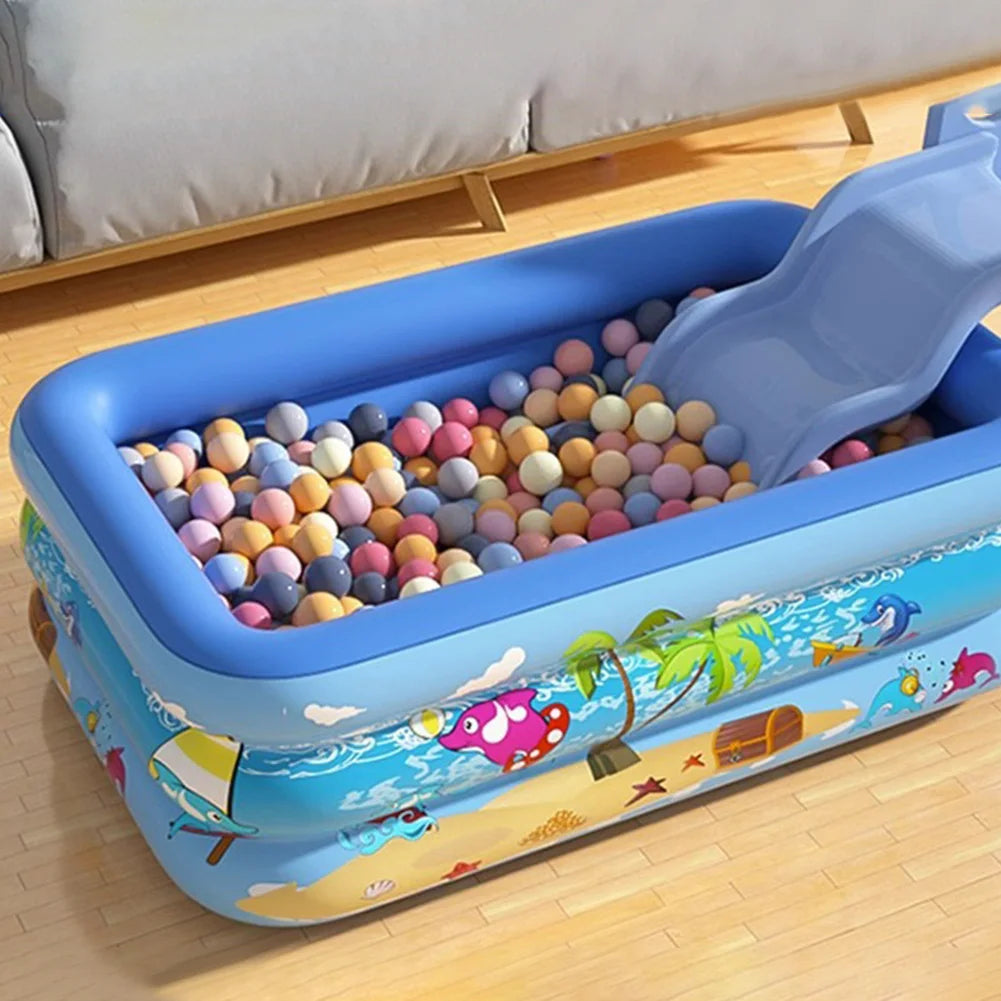 Inflatable Swimming Pool PVC Framed Cartoon Pattern Thickening