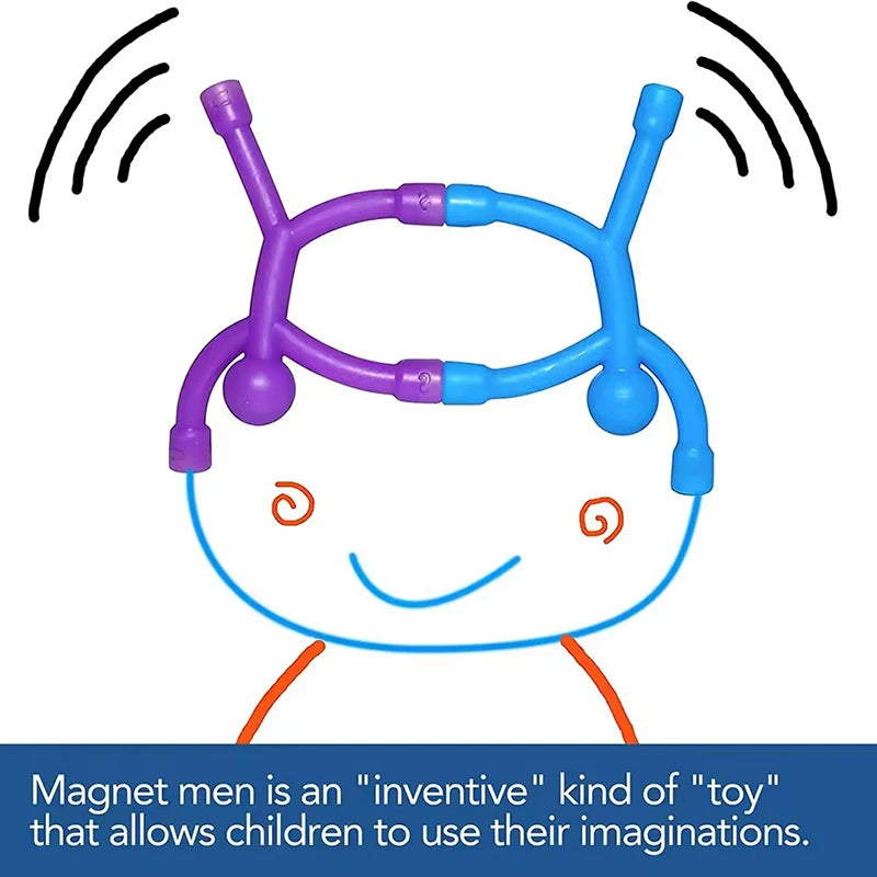 Fridge Magnets Man Humanoid Magnetic Toys People Mini Colorful Toy Zpaxo