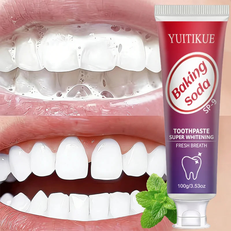 YUITIKUE Baking Soda Toothpaste – Whiten & Deep Clean 100g Whitening Toothpaste Zpaxo Default Title