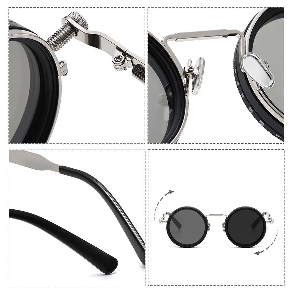 9 Level Fishing Sunglasses Punk ND9 Anti-UV Sunglasses Dimming Retro Fishing Sunglasses with Glasse Case Comfort Fit Zpaxo
