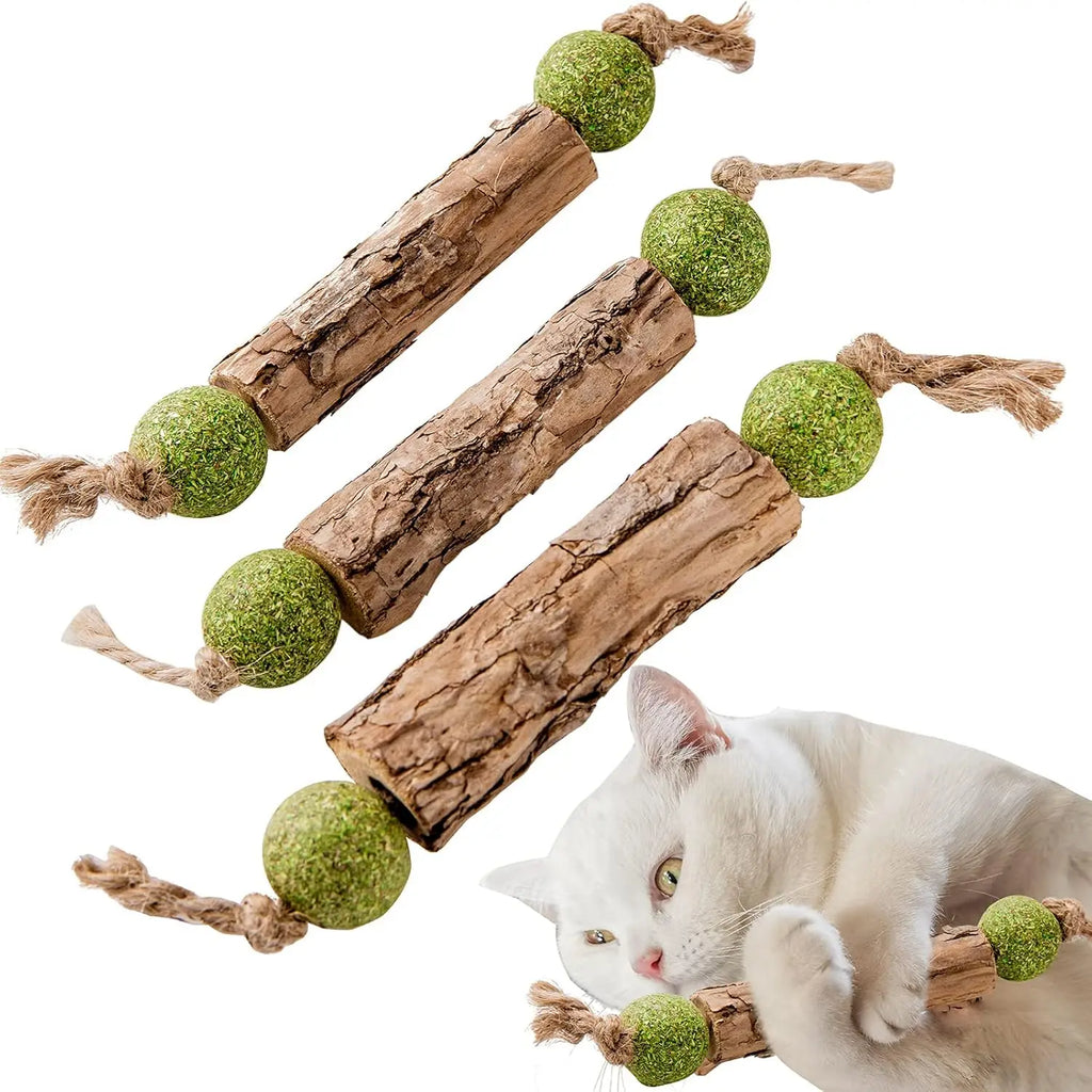 Cat Cleaning Teeth Pure Natural Catnip Molar Toothpaste Stick