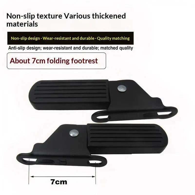2 Lightweight Anti-slip Pedals Yadi Aima Harley U1 E-bike Nylon Iron Zpaxo A4