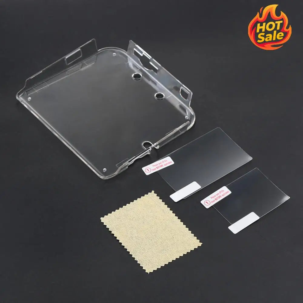 For 2DS Anti Dust Film Screen Protector Anti Scratches Hard Shell Skin Clear Plastic Crystal Case for Nintendo 2DS Game Console Zpaxo