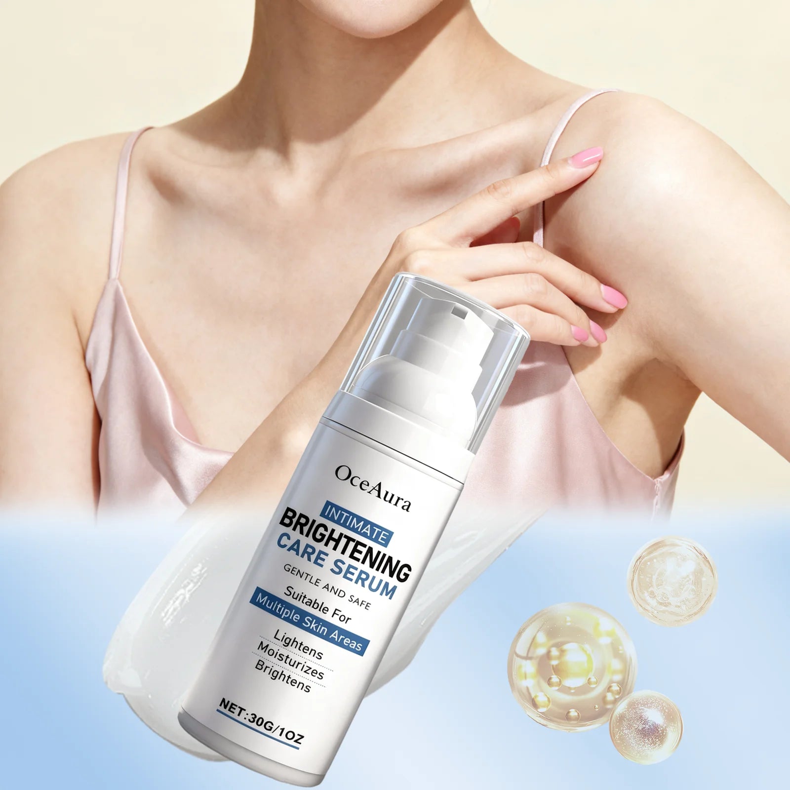 Targeted Brightening Body Serum Dark Spot Corrector for Inner Thighs & Underarms Hydrating Moisturizer for Even Skin Travel Size Zpaxo
