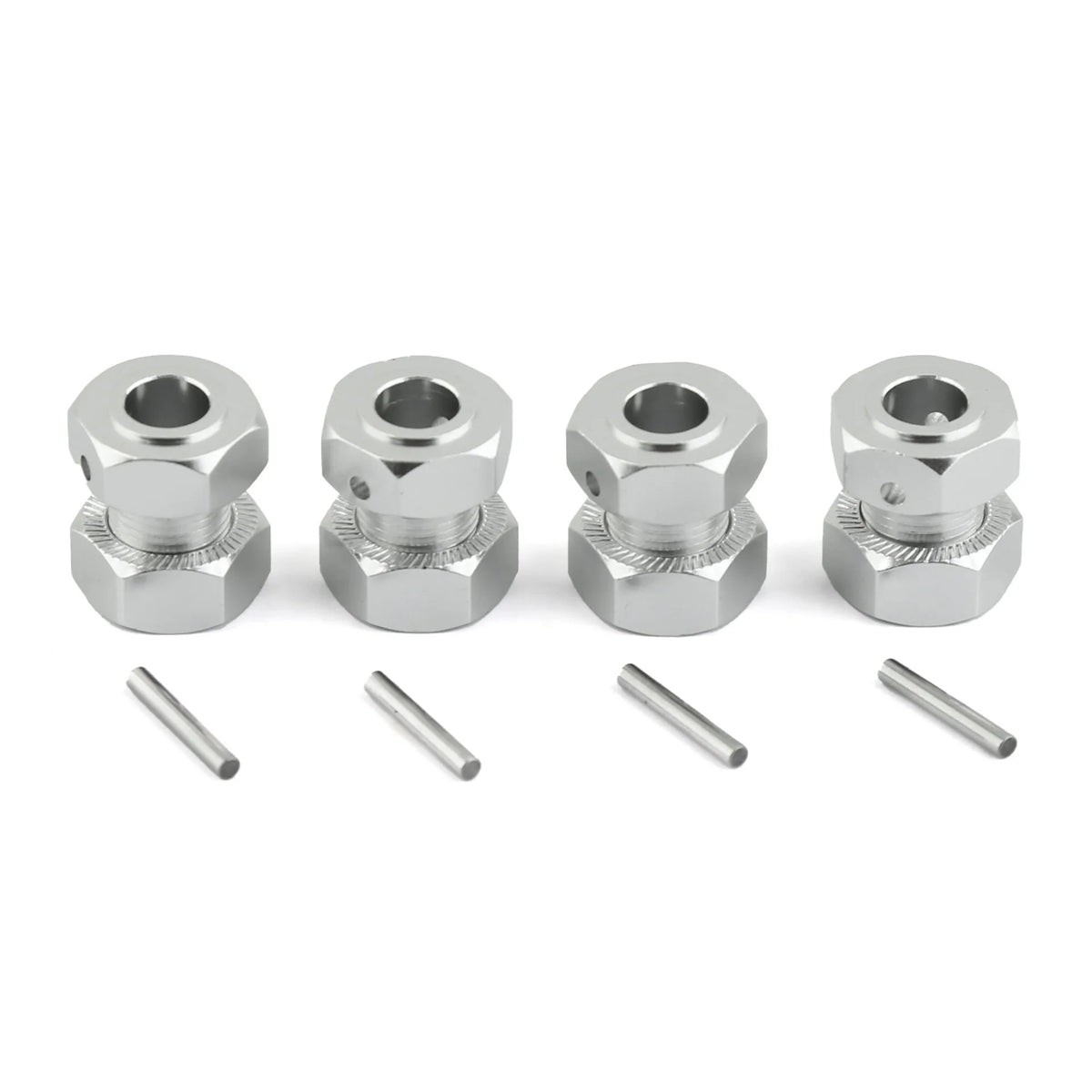 Metal Wheel Hubs Hex Hexagonal Union Anti-loosening Nut Upgrade Parts Zpaxo Silver