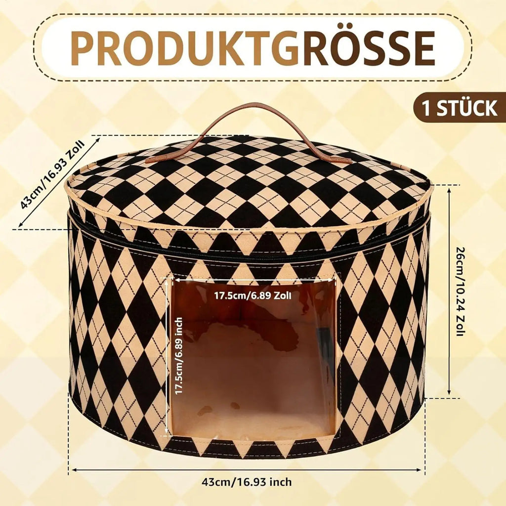 Hat Storage Foldable Multipurpose Carry Bag Cowboy Bucket Toy Scarf