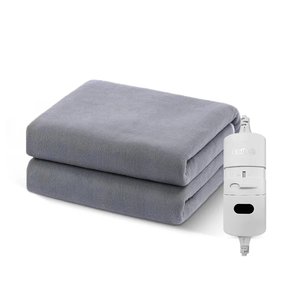 Electric Heating Pad Automatic Thermostat Bed Warmer Heated Mattress Zpaxo Gray 70x150CM