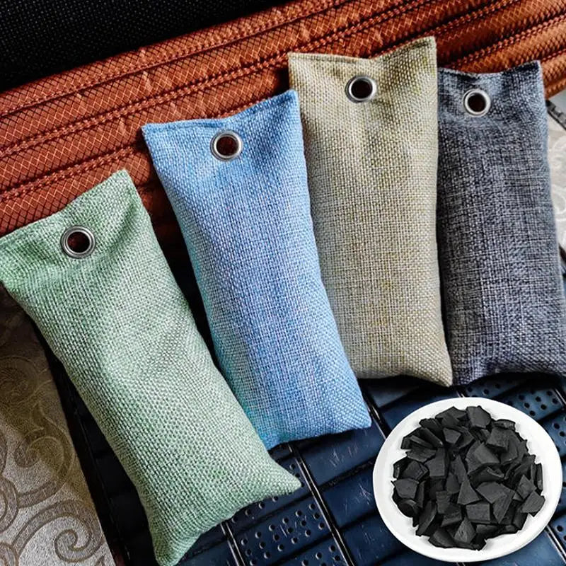Bamboo Charcoal Air Purifying Bags Eco-friendly Odor Remover 10 20 Zpaxo
