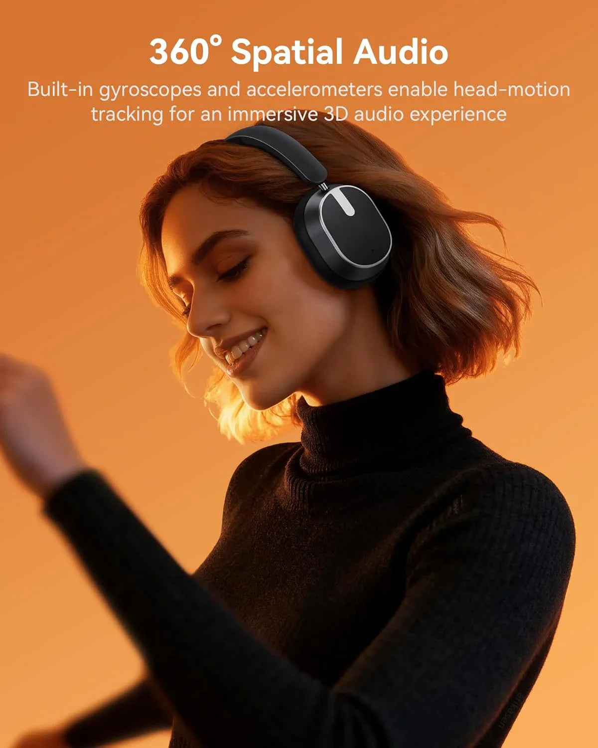Active Noise Cancelling Headphones Bluetooth 6 0 Wireless Over-ear