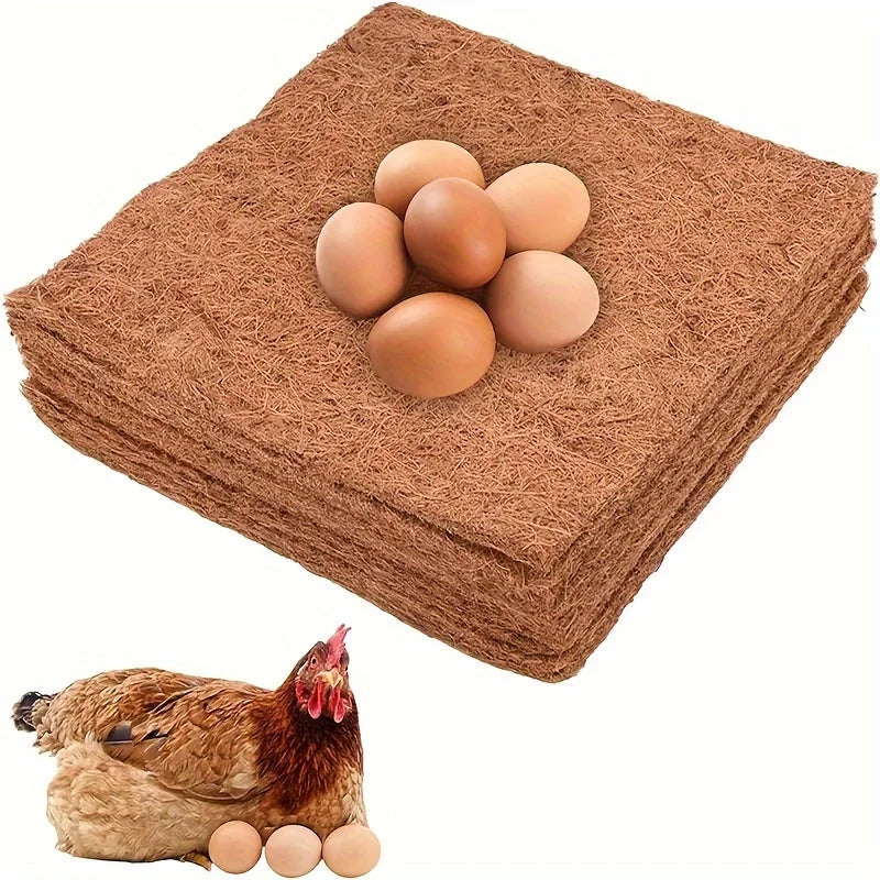 Eco-friendly Coconut Coir Palm Fiber Chicken Nesting Pads Reusable