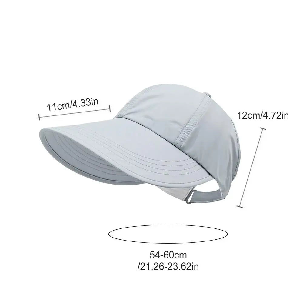 UV Wide Brim Sun Hat – Foldable, Adjustable & Breathable Wide Brim Sun Hat Zpaxo Gray