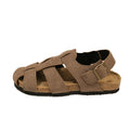 Women's Solid Retro Flat Sandals Summer Hollow Woven Baotou Roman