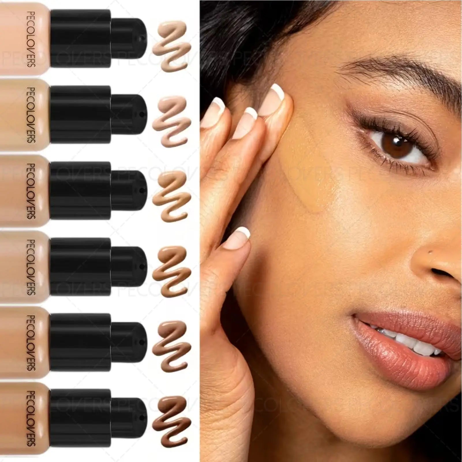 1PC High‑Coverage Hydrating Liquid Foundation, Matte Oil Control Color‑Correcting Concealer, Waterproof Long Lasting Zpaxo